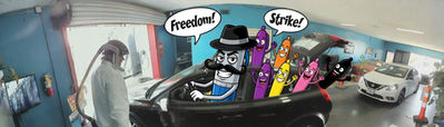 The Pens Are On Strike Again! Chaos at Joe’s Drive-Thru Smog Check in North Hollywood