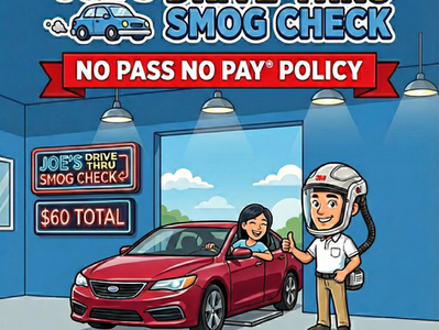 Joe’s Smog Check Drive-Thru facility