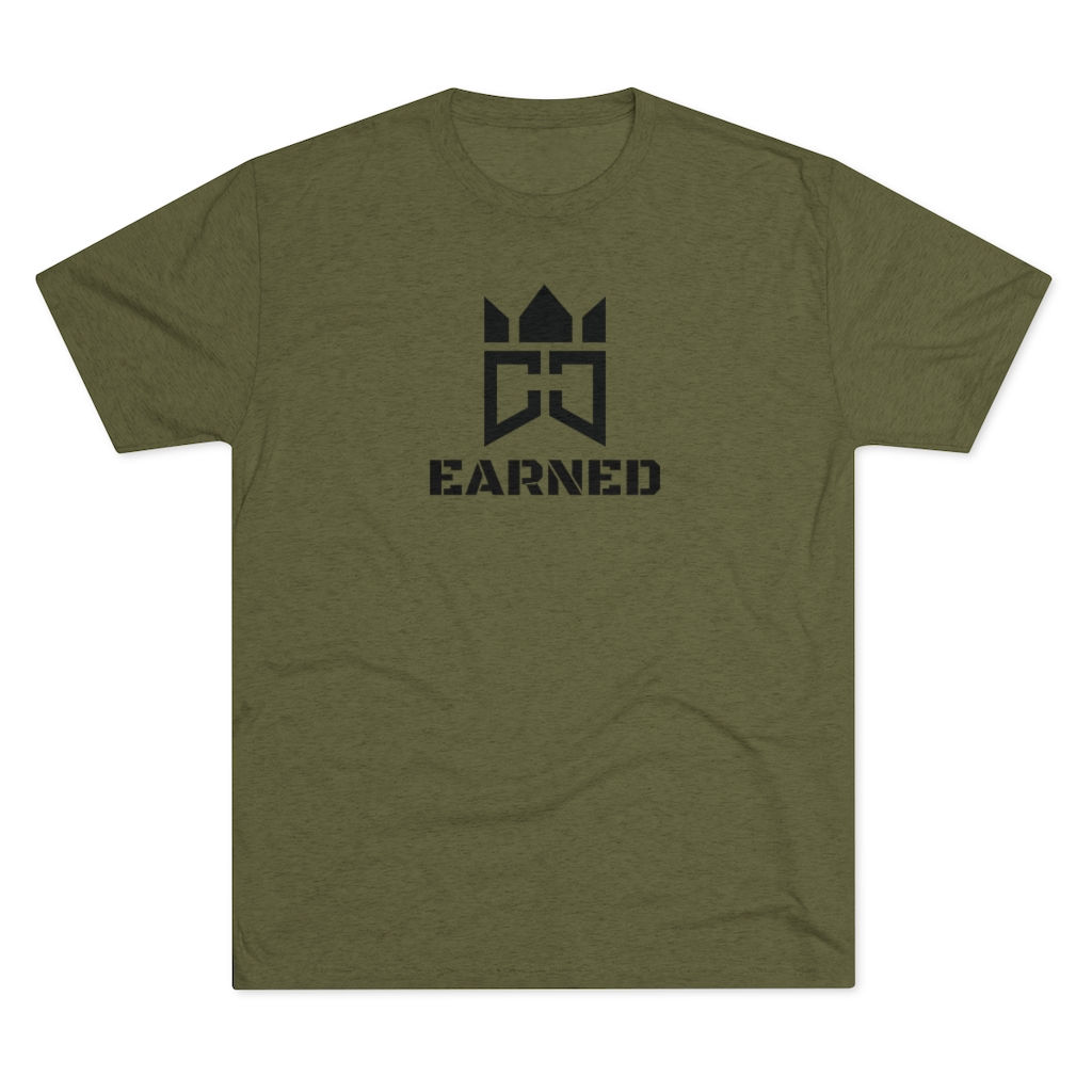 EARNED - Crown Code Tri-Blend Fitted Tee