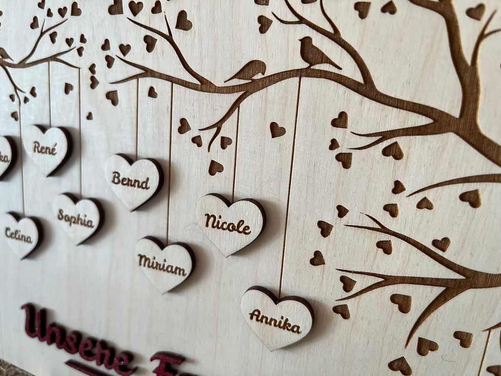 Miniaturbild: Stammbaum-Holz-Bild
