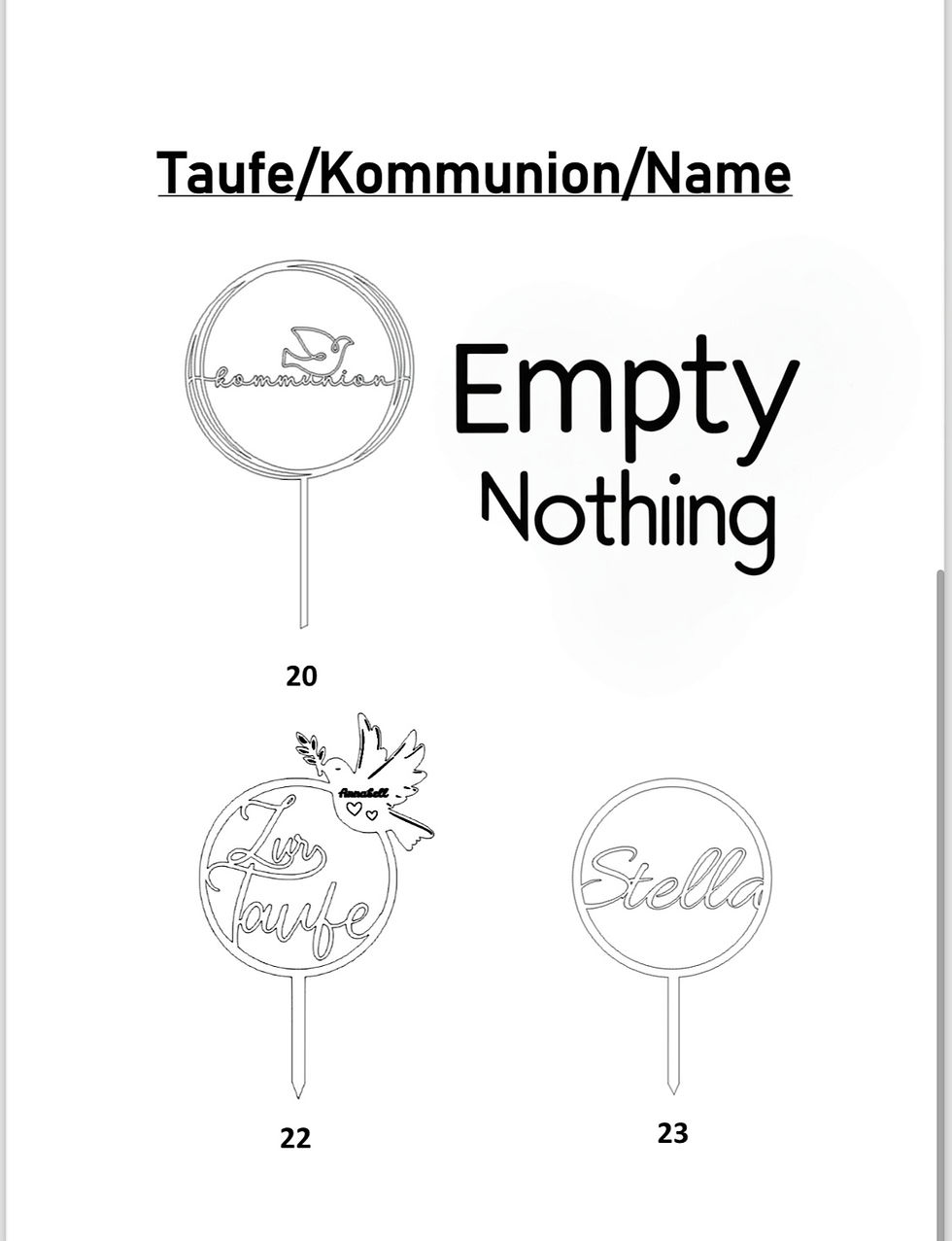 Miniaturbild: Caketopper Geburtstag/Hochzeit/Taufe/Kommunion