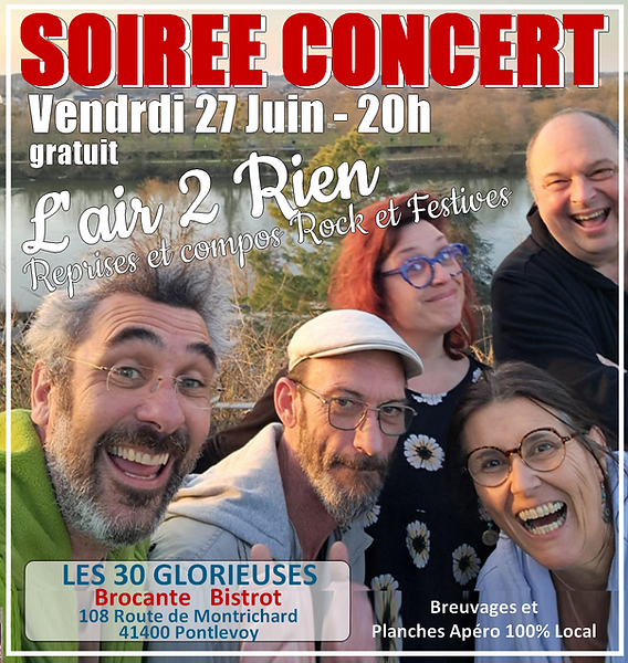l'air2Rien en concert aux 30 Glorieuses