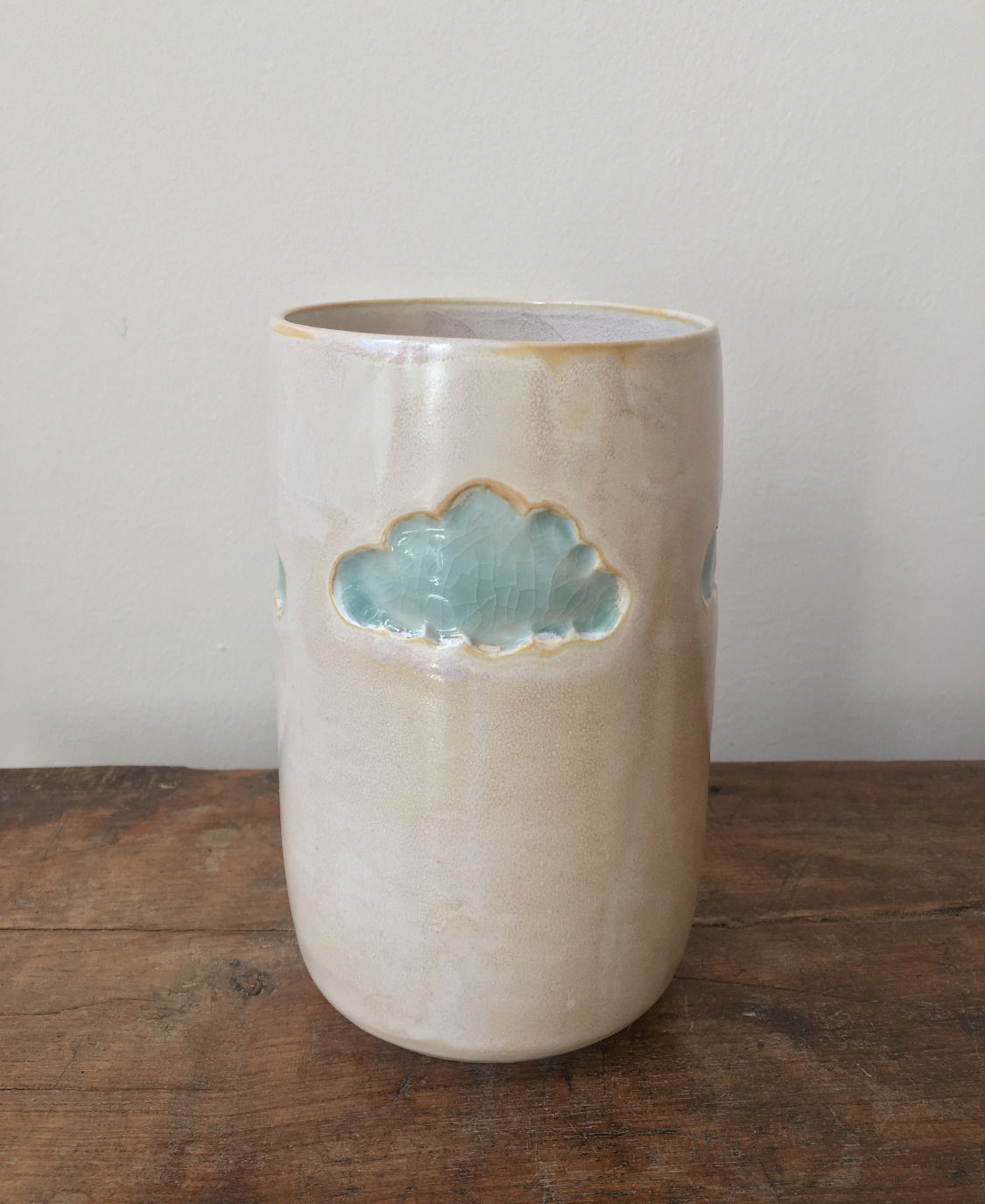 Cloud Cylinder - Sand + Celadon