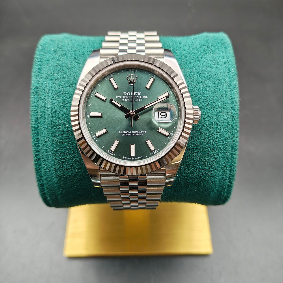 ROLEX DATEJUST 41mm REF.126334 FULL SET 06-2025 LIKE NEW DIAL MENTA JUBILEE