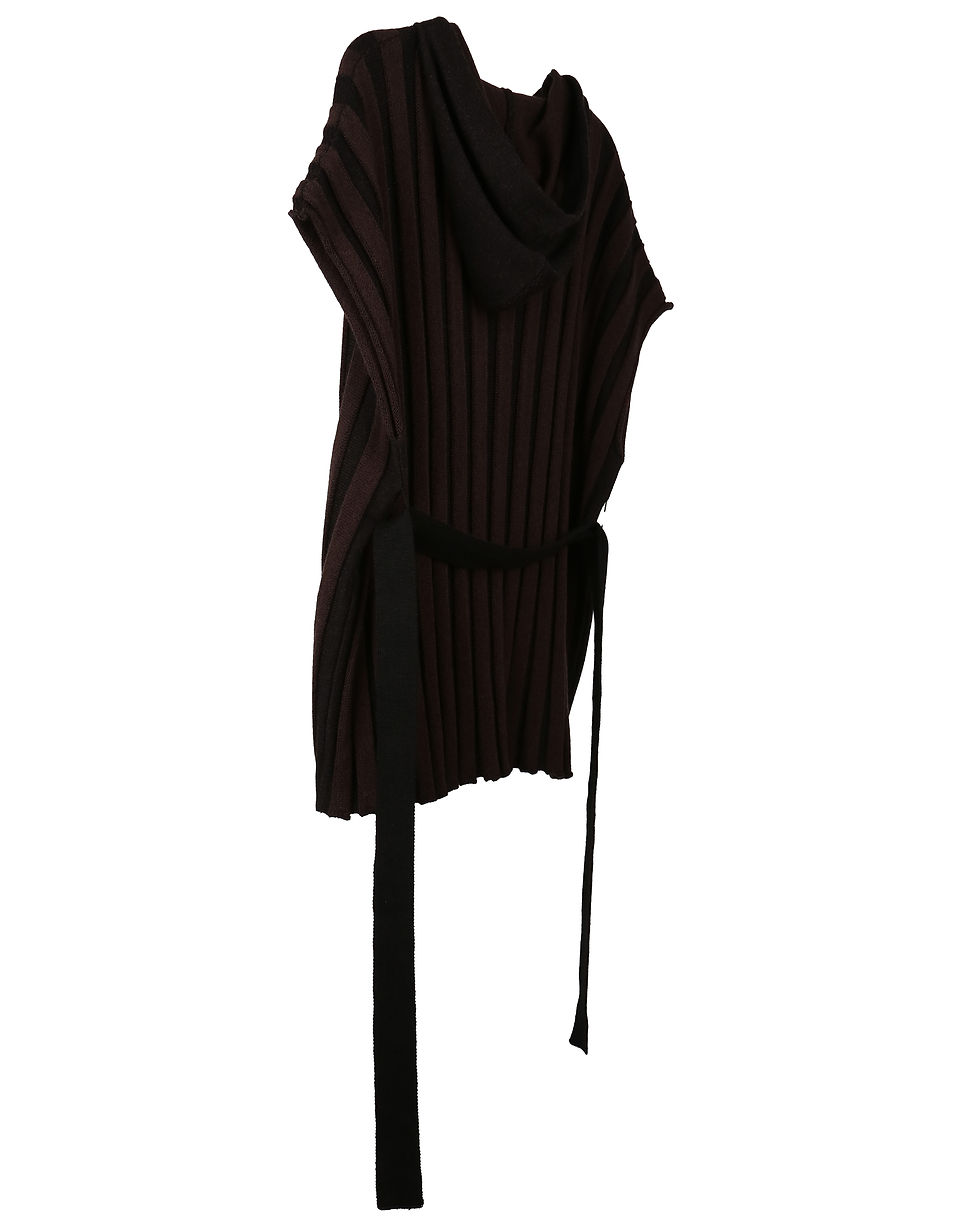 Thumbnail: æ - Stripe Knit Vest - Black  ( 1805 Part I )