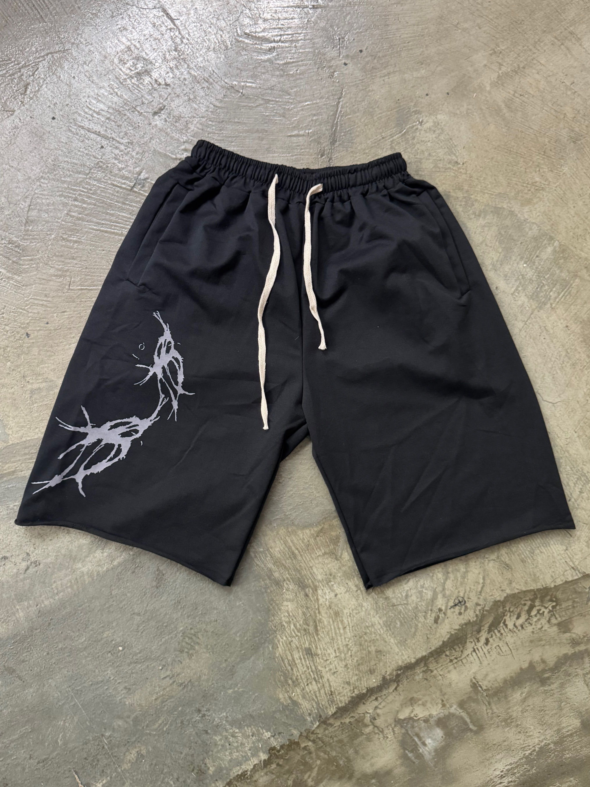 Bloodied Relax Shorts - BLACK