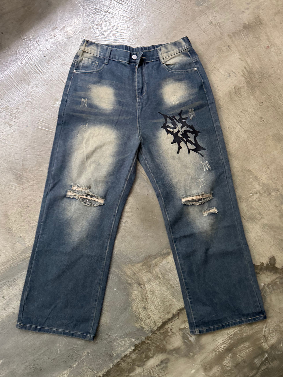 Ashes Broken Jeans - BLACK