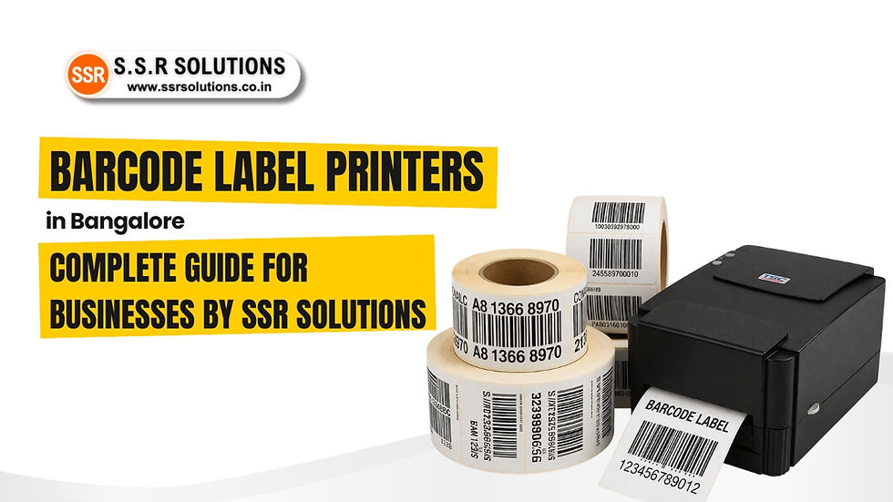 Barcode Label Printers in Bangalore: Complete Guide for Businesses by SSR Solutions