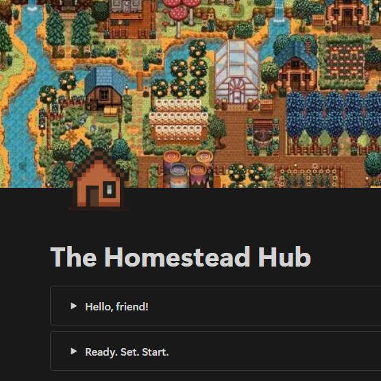 The Homestead Hub Notion Template