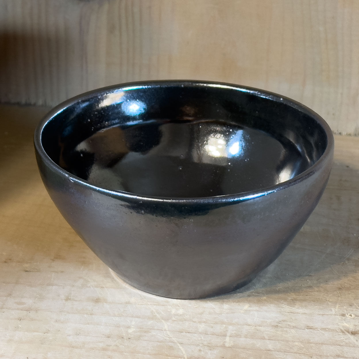 Black Metallic Ice Cream Dish