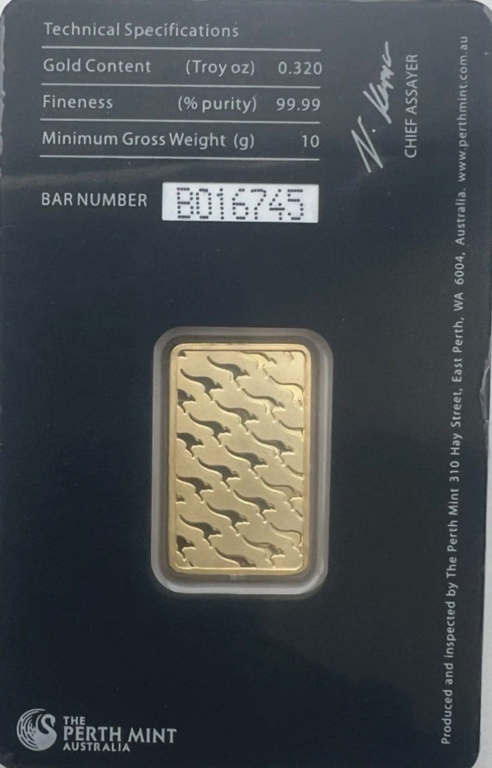 Thumbnail: THE PERTH MINT AUSTRALIA 10 GRAMS OF FINE PURE GOLD