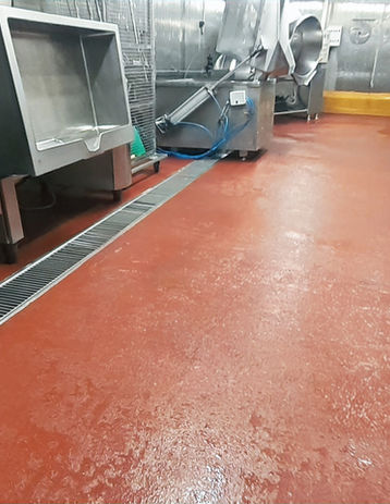 ERTI Sol résine cuisine centrale 974 Réunion normes alimentaires