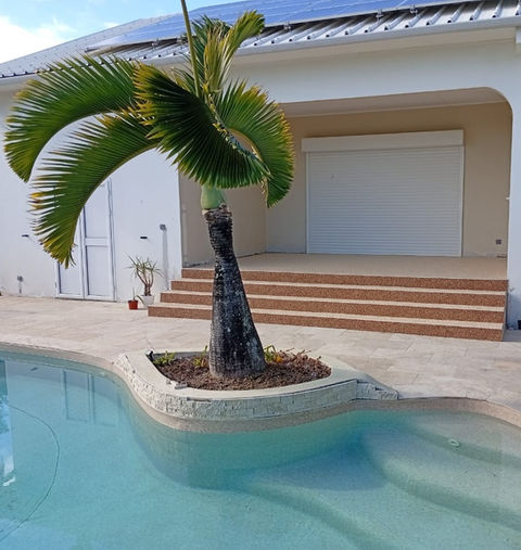 Sol résine terrasse extérieure 974 La Réunion