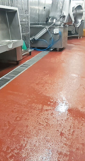 ERTI Sol résine cuisine centrale 974 Réunion normes alimentaires