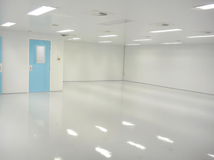 Sol résine salle blanche