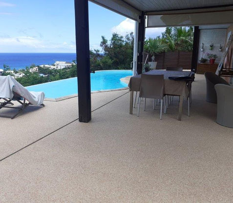 Sol résine terrasse la réunion 974