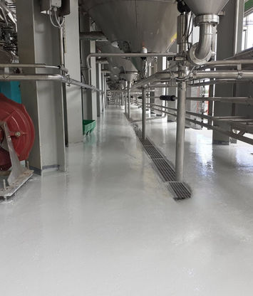 Sol résine Brasserie de Bourbon la Réunion 974