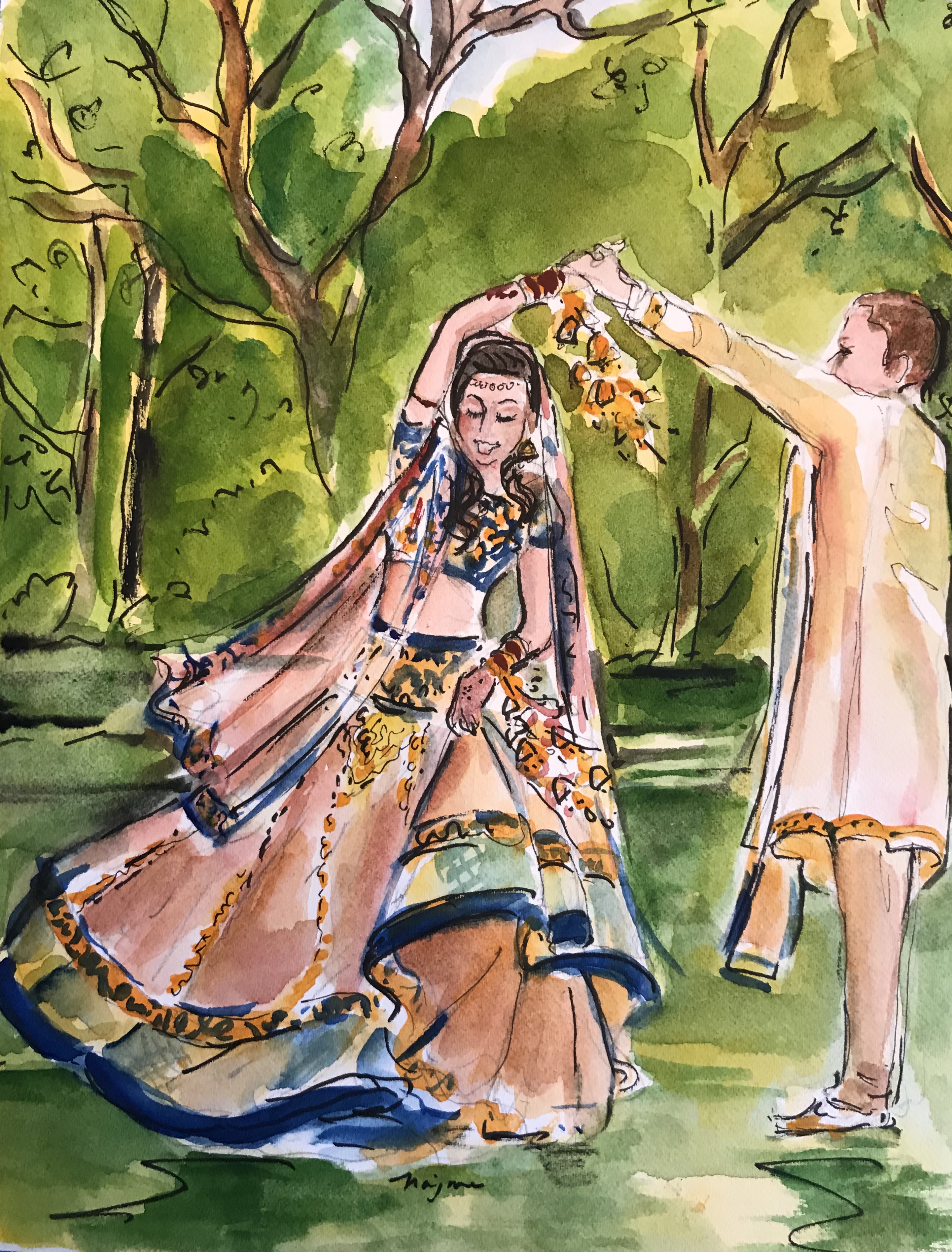 twirling lahenga