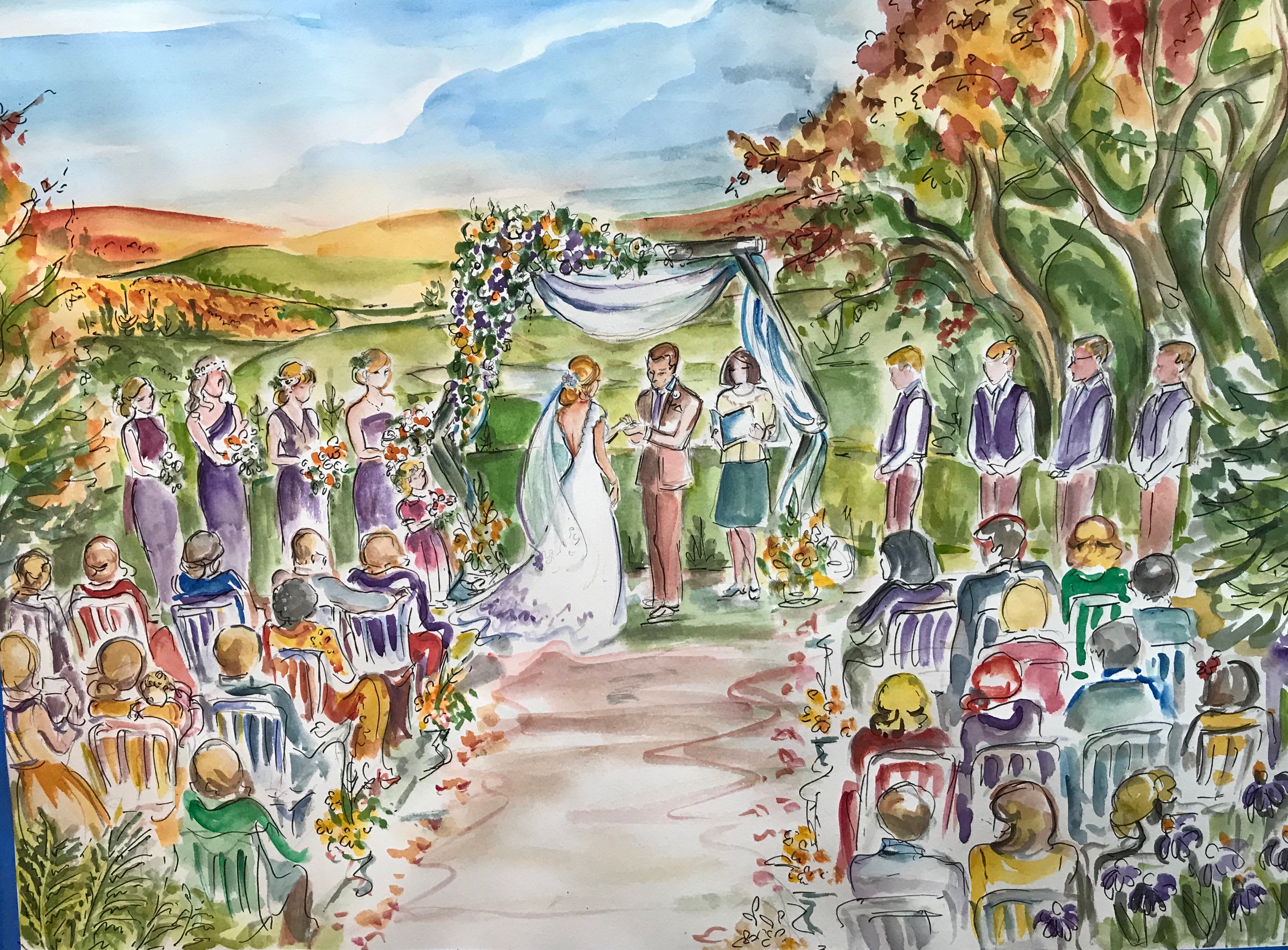 A fall wedding