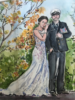 Patricia and her Groom