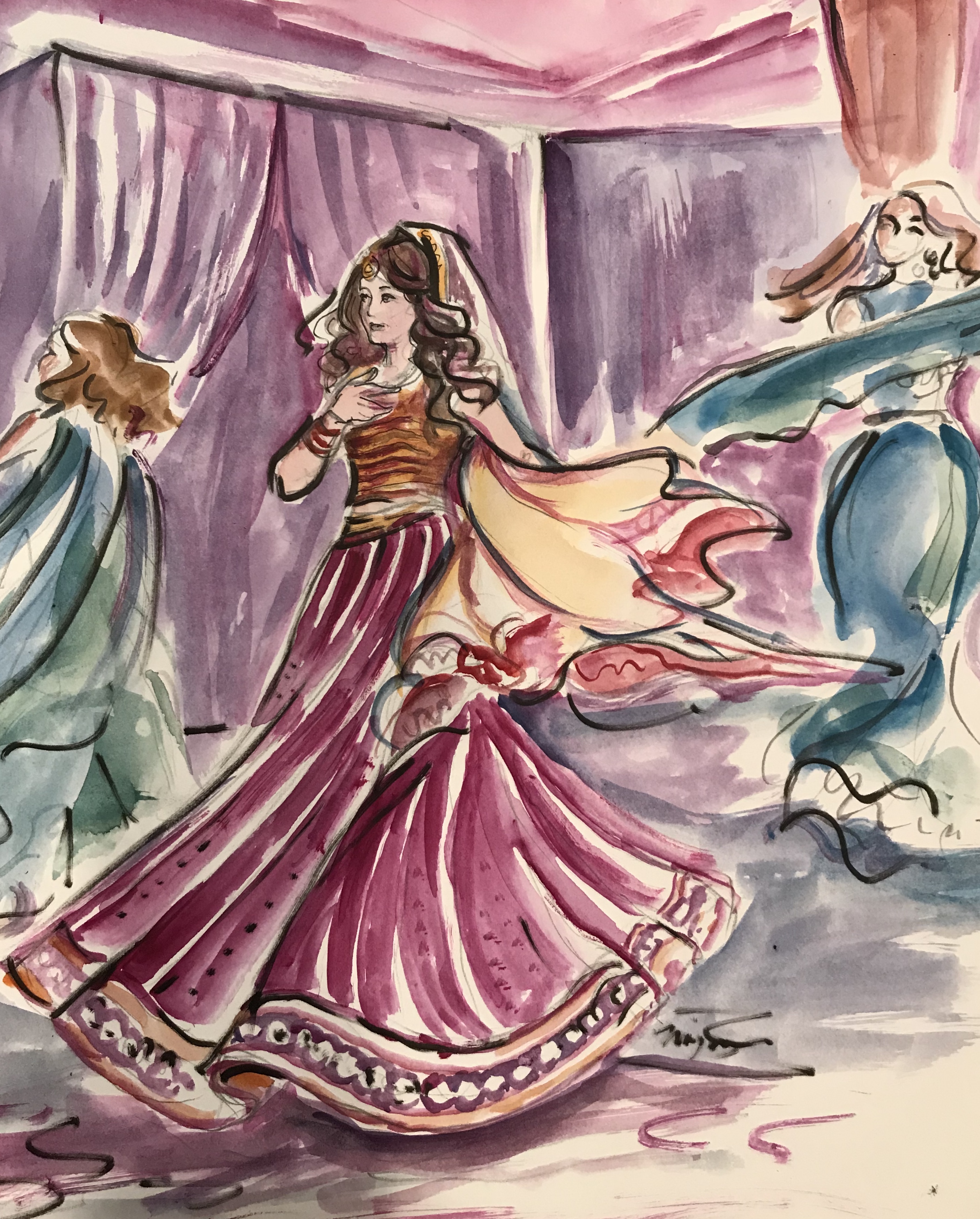 A Sangeet scene