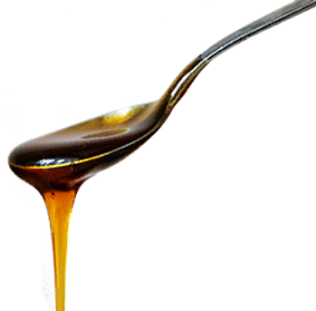 Spoonful of sorghum syrup