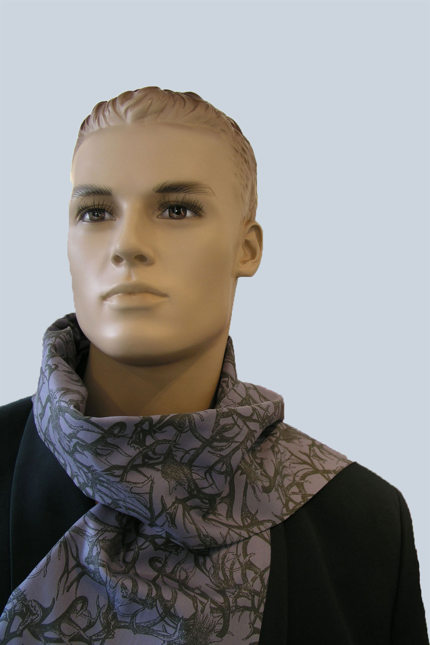 Herren-Schal, blaugrau, wie Art. 211-1-S