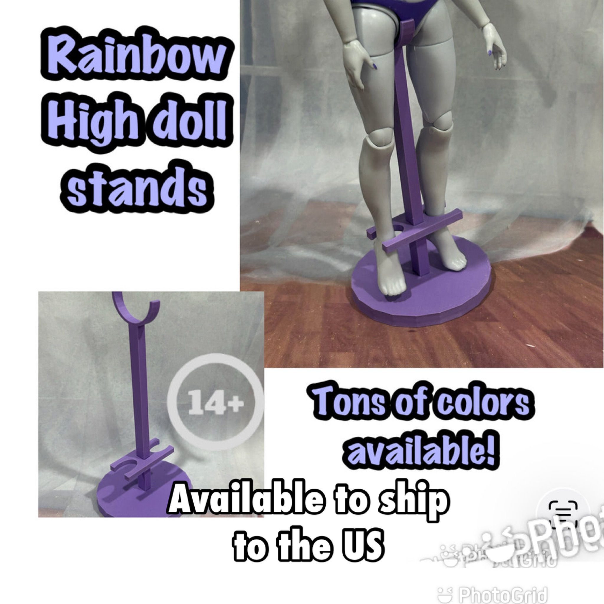 Saddle Stand for your Rainbow or Shadow Fashion Doll. For Display Only.Age 14+
