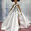 Thumbnail: White and Silver Rhinestone Gown with Asymmetrical Detailing for PETITE Doll