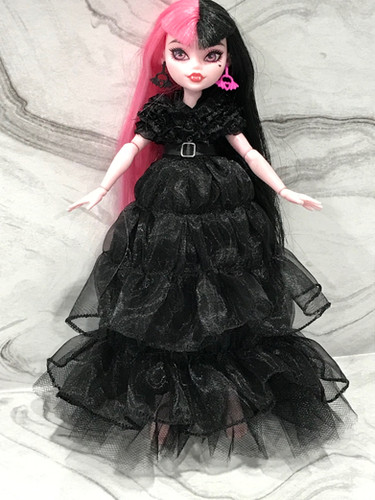 monster high black dress Ropa Monster High mueca traje negro largo vestido victoriano