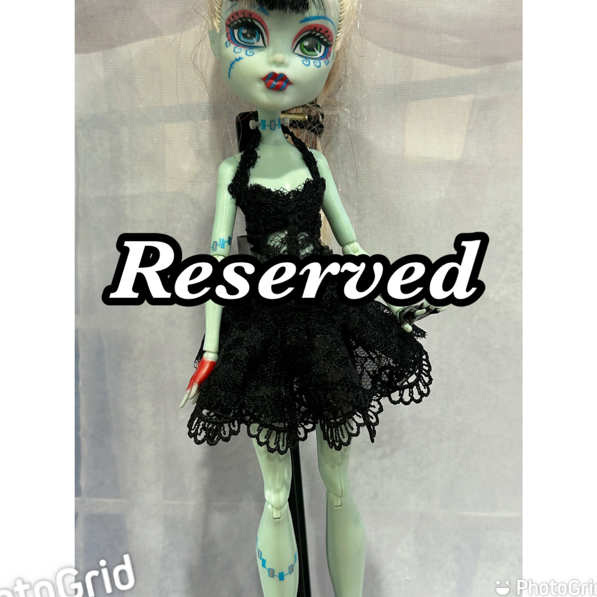 RESERVED - Custom Order for Ethan - Black Lace Dress with Underwear (14+)
