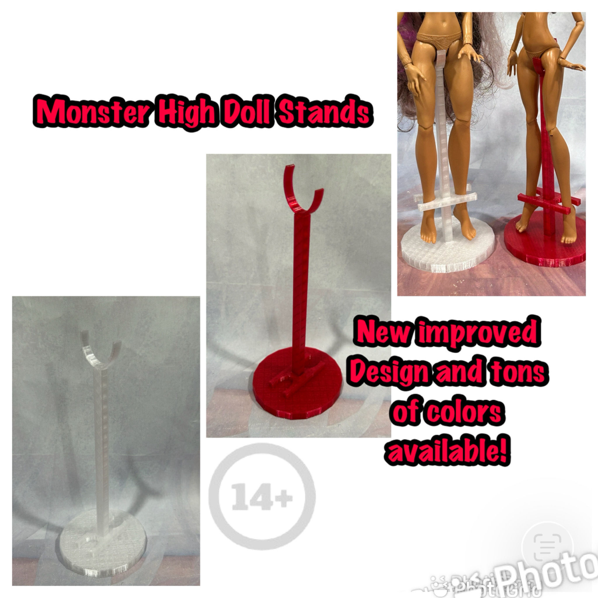 Saddle Display Stand for your Monster Fashion Dolls. For Display Only. Age 14+