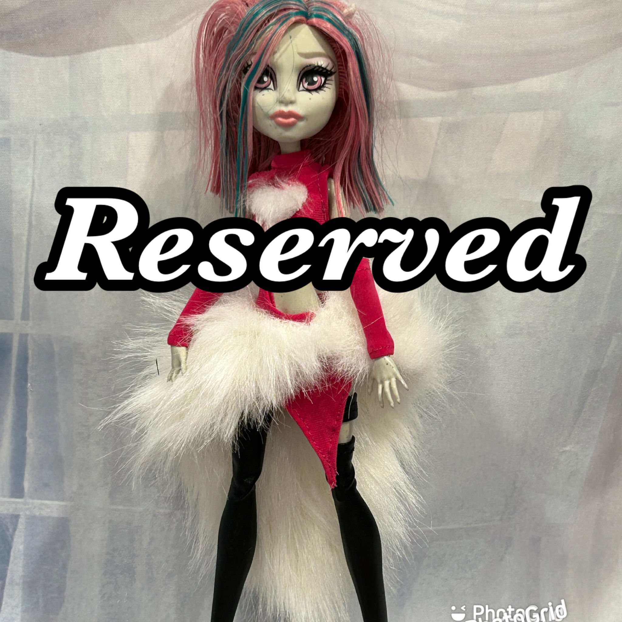RESERVED - Custom Order for Stephanie- Pink and White Outfit with Leggings