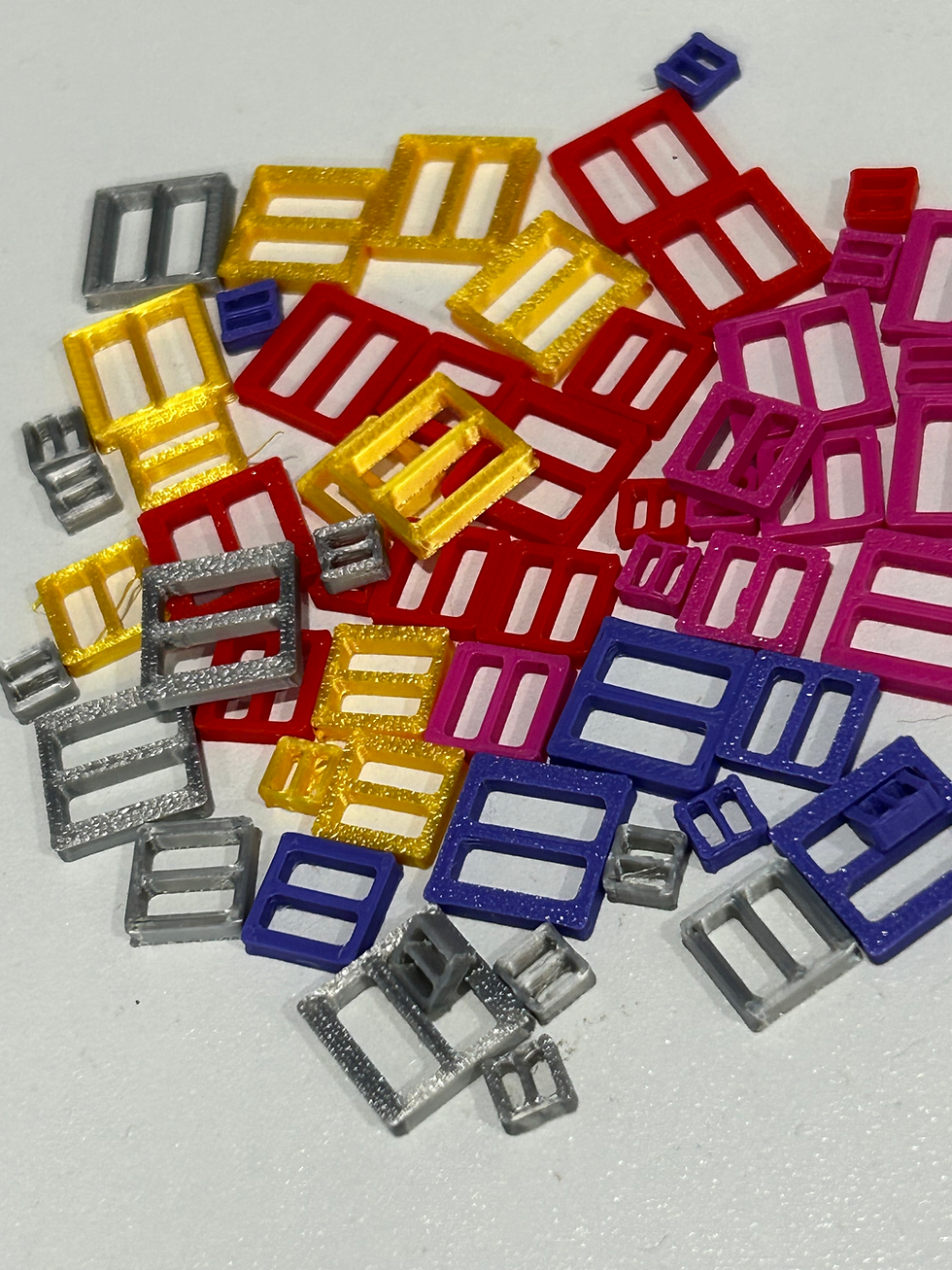 Thumbnail: 10 Piece Pack of Miniature Buckles - Various Color and Size Options Available!