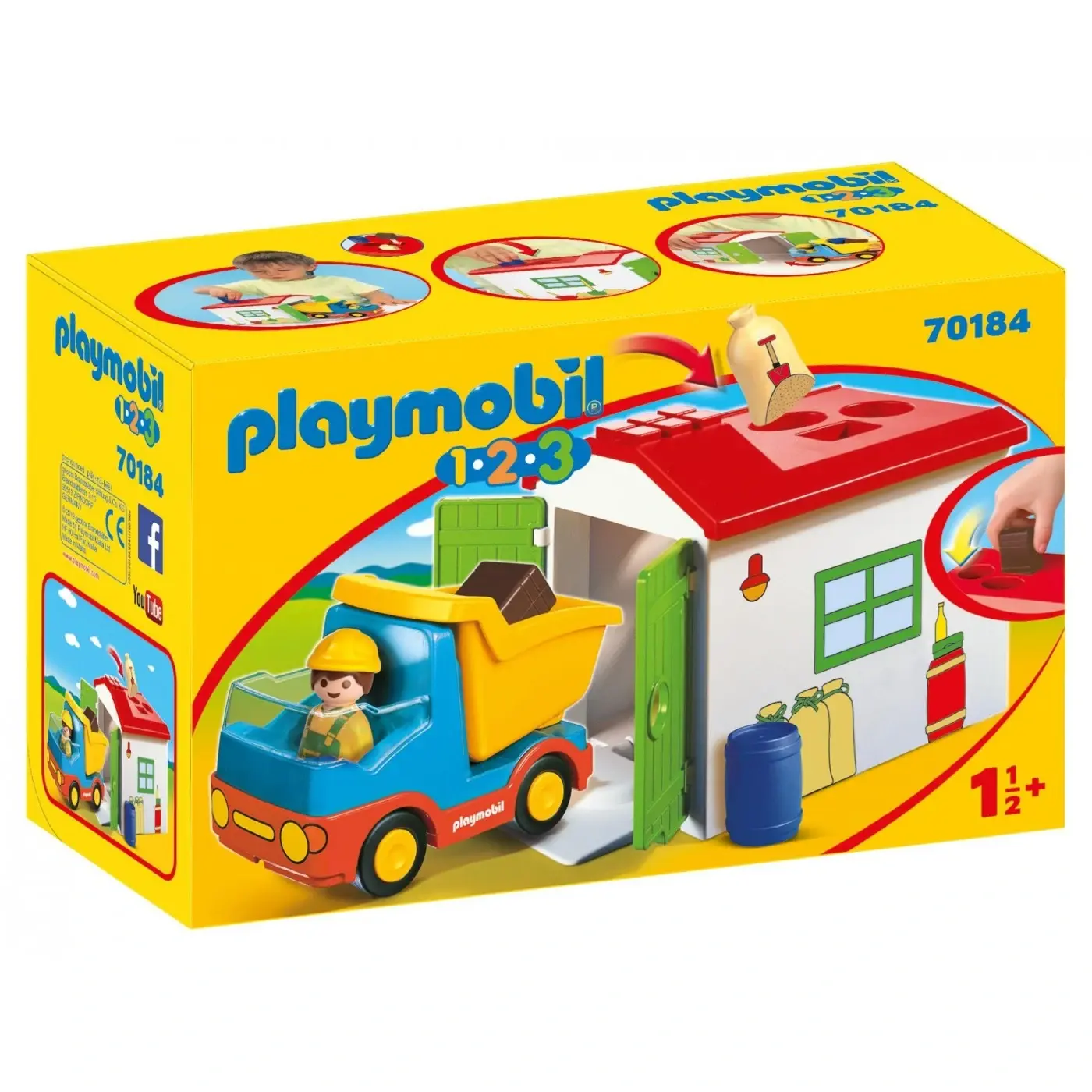 Playmobil® 1.2.3 - Dump Truck 70184 package