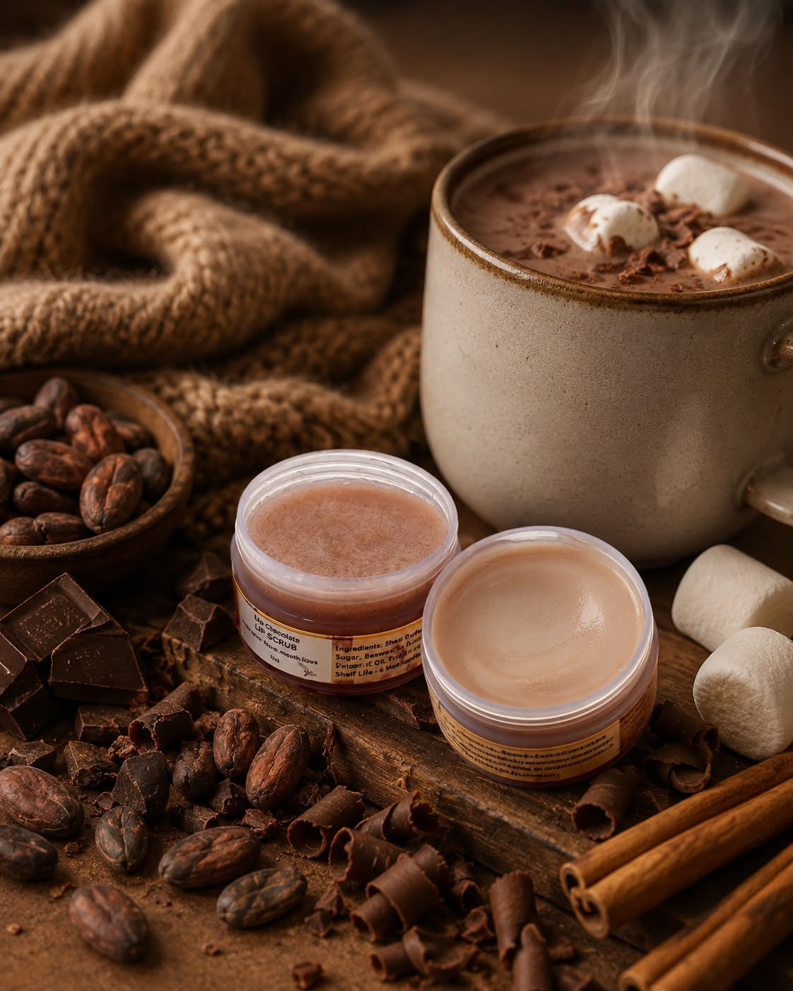Chocolate Lip Scrub and Balm
