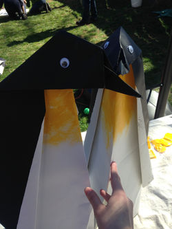 Giant Origami Penguins