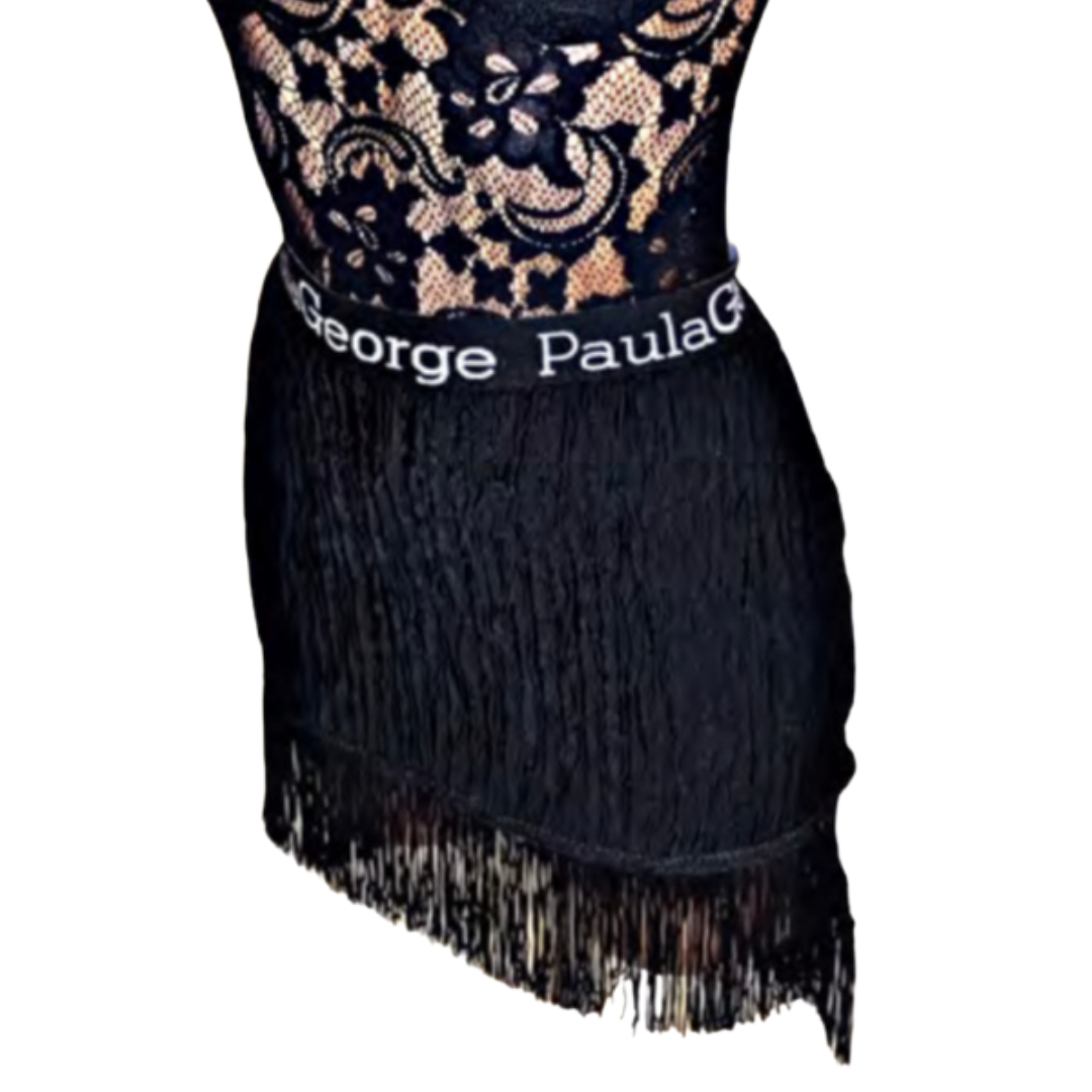 Fringe Scrunch Skirt