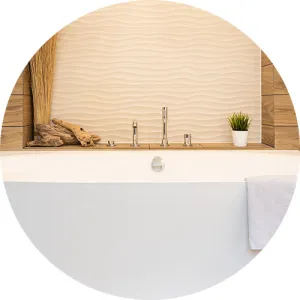 bad mit badewanne luxus