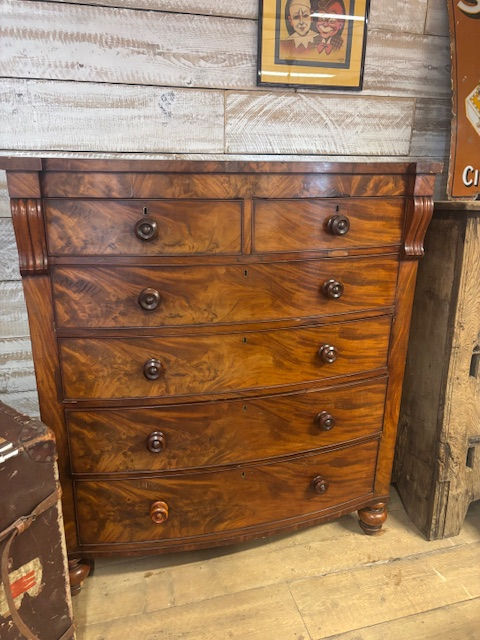 Vintage Victorian Flame Chest