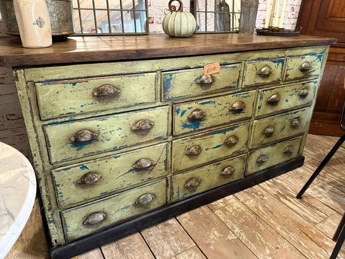 Victorian Painted Shop Counter