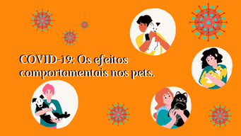 COVID-19: Os efeitos 
comportamentais nos pets.