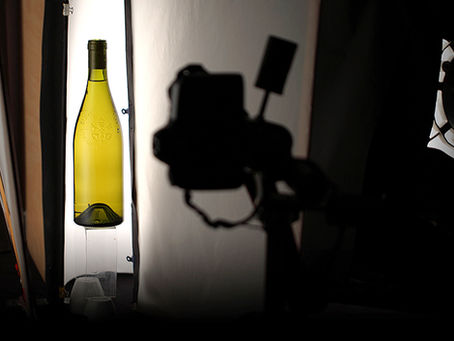 photo studio d'une bouteille