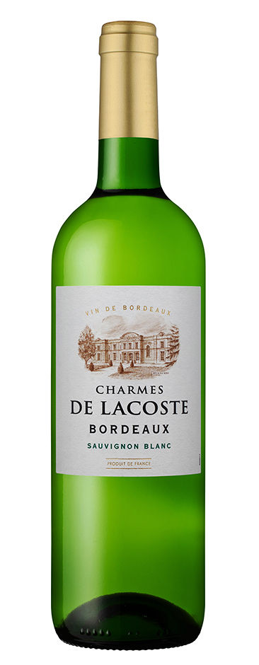 Packshot bouteille bordelaise de vin blanc