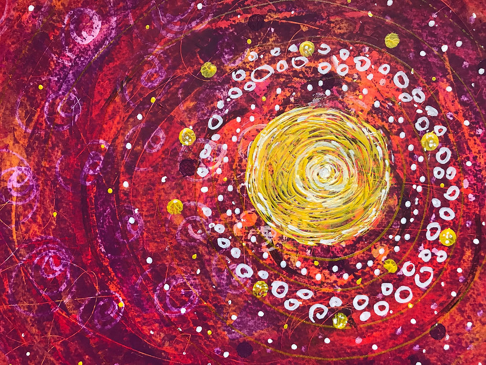 Thumbnail: Acrylic painting "Joy comes in the morning" unique / original painting