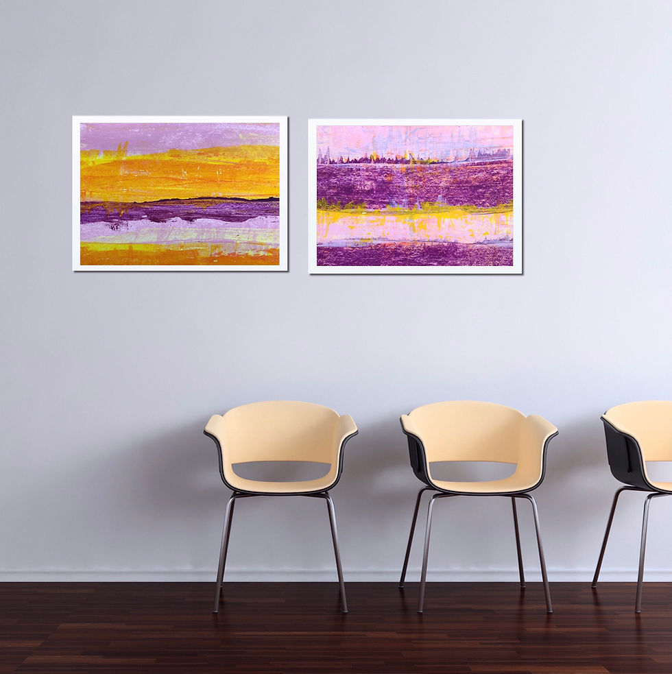 Miniaturbild: Acrylgemälde "Ein neuer Tag / A new day" Unikat / Originalgemälde