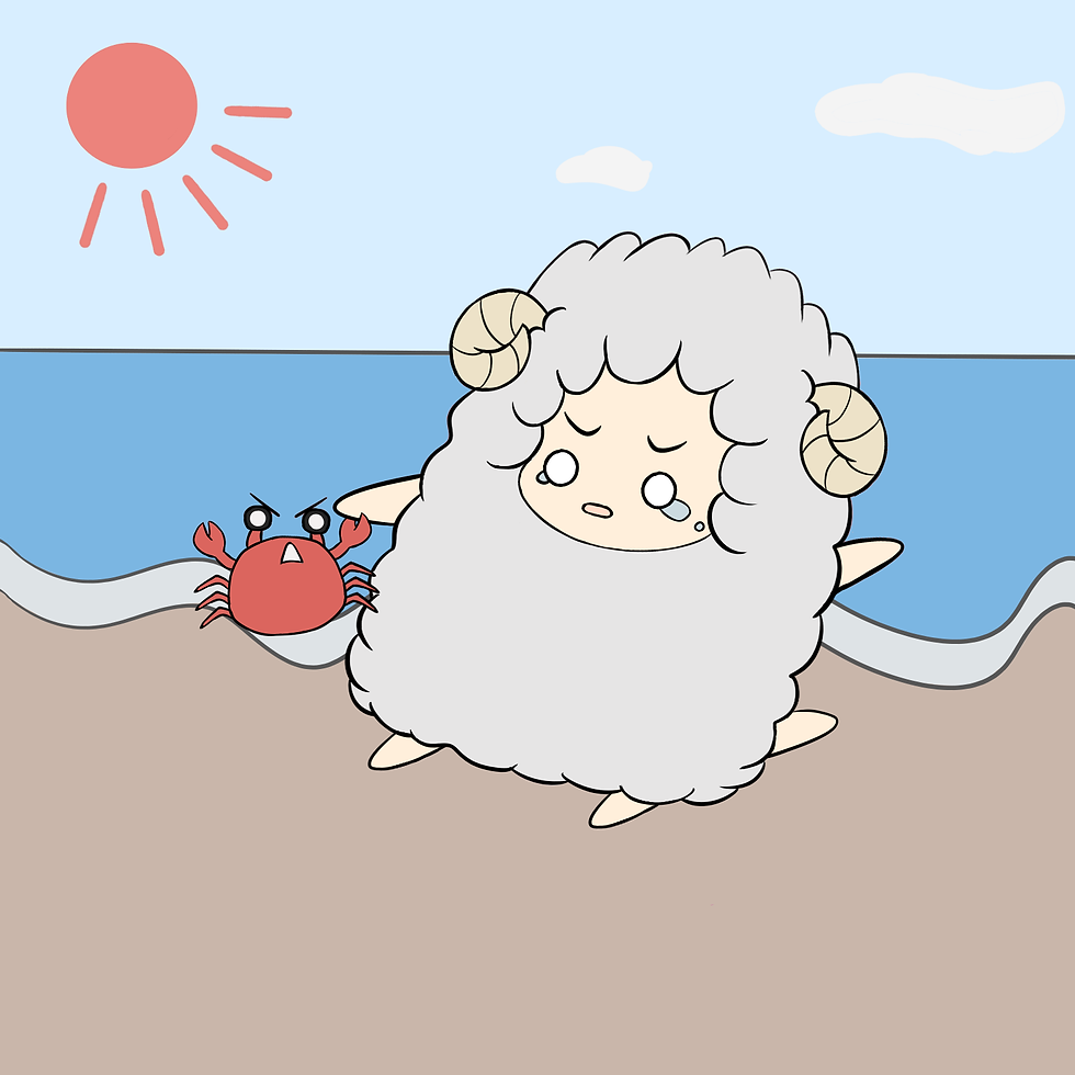 ひつじ　海の日