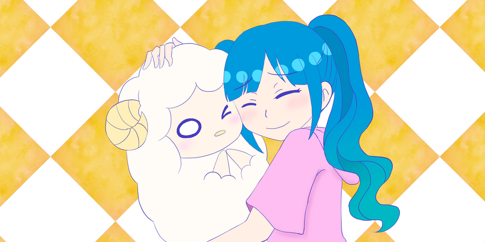 羊と女の子