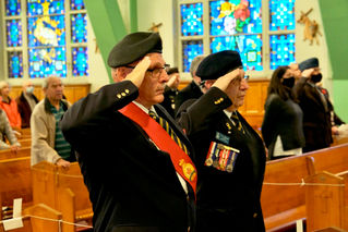 Unveiling of memorial in honour of Saint-Lazare veterans
