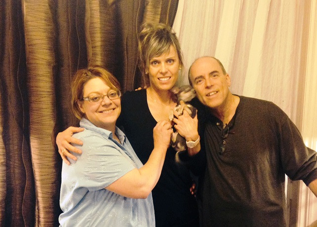 PHOTO COURTESY ÉLYSE CORRIVEAU Nancy Dumais, breeder of the Blue Chihuahua that was recovered after being stolen from Vaudreuil-Dorion’s Animalerie Toutou along with store owner Élyse Corriveau and Nancy’s husband René.